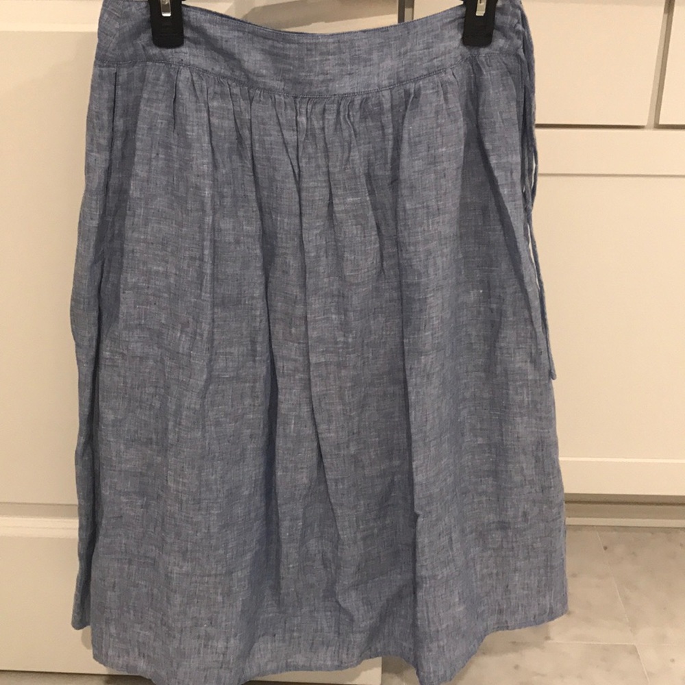 JCrew linen skirt New 4
